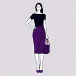 dark purple skirt image